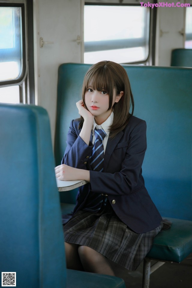 Cosplay Nyako喵子 火车JK制服 No.6ddb61